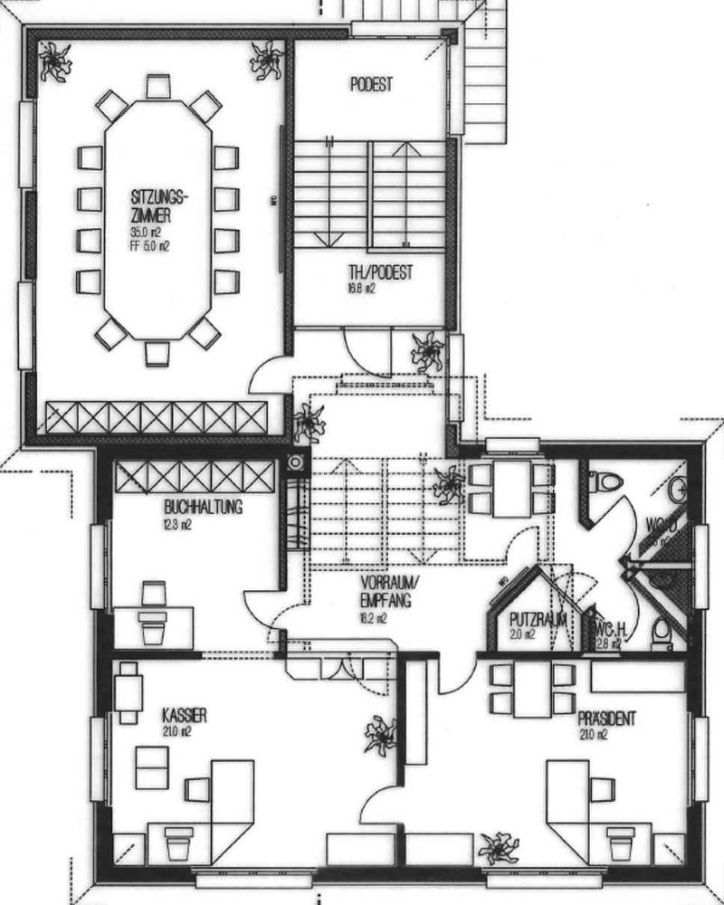 4.5 Zimmer Büro zu vermieten in Buchs SG - Bild 1/11