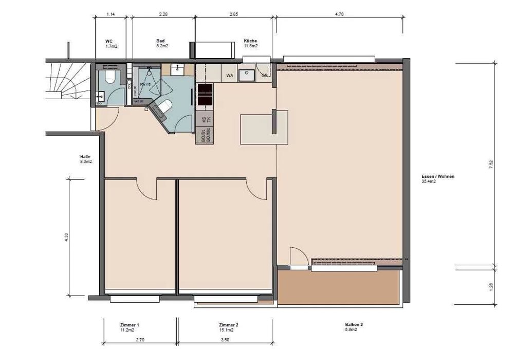 4.5 rooms Apartment for rent in Basel - image 1/13