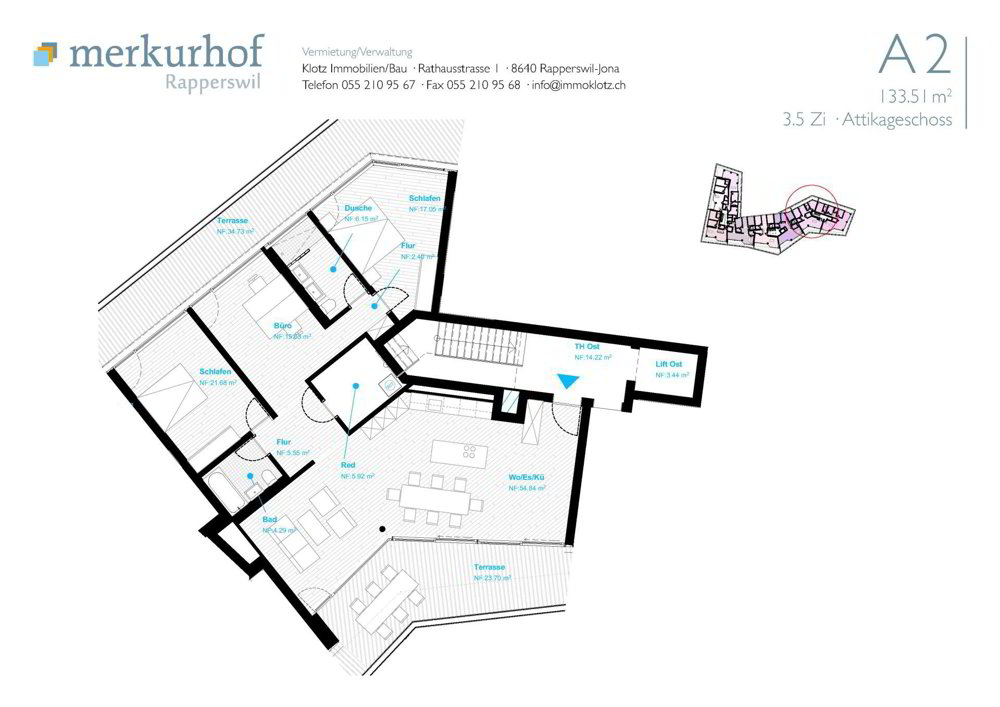 Appartement 3.5 pièces à louer à Rapperswil SG - image 1/10