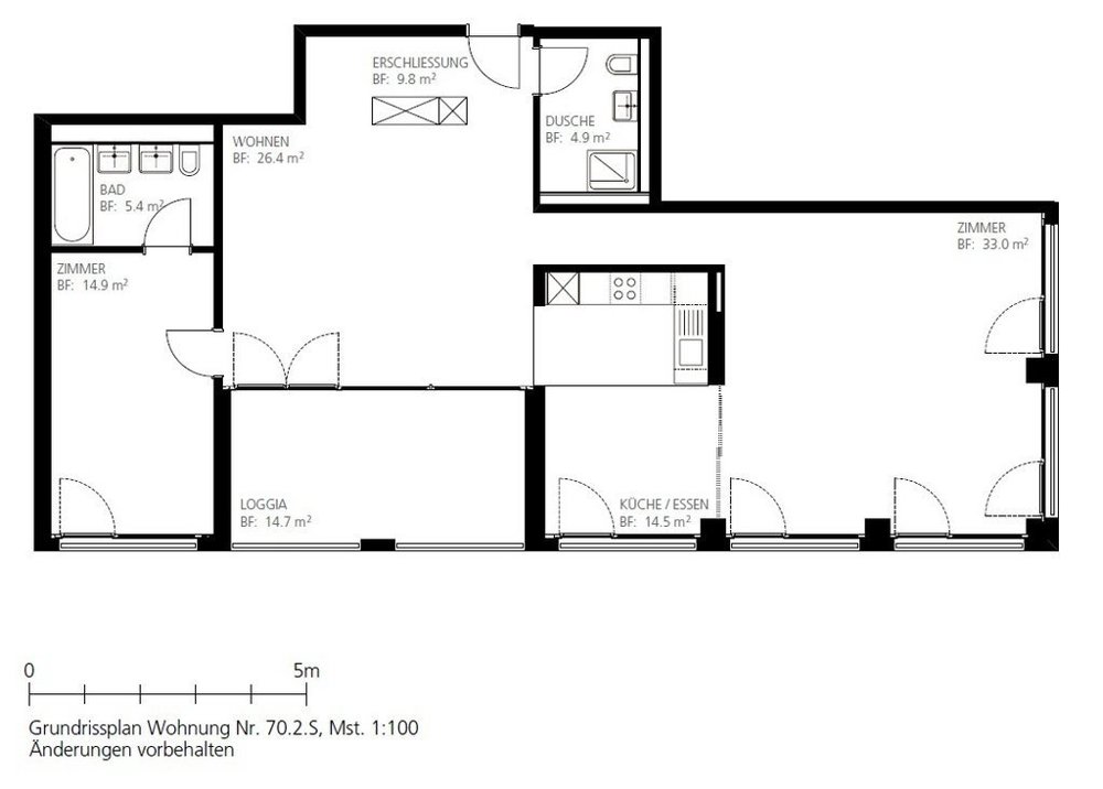 Appartement 3 pièces à louer à Zurich - image 1/9