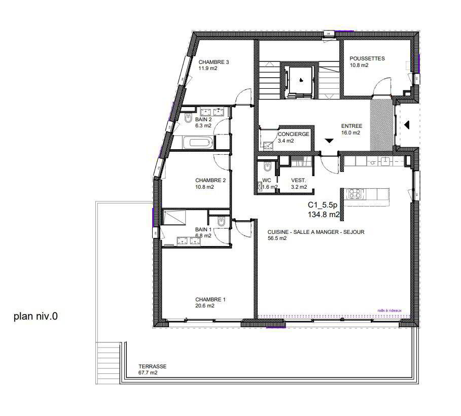 4 Zimmer Wohnung zu vermieten in Vevey - Bild 1/13