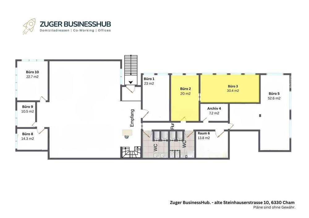 2 rooms Office & Commercial for rent in Cham - image 1/6