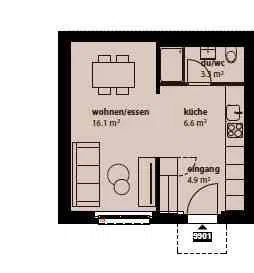 Appartamento di 1.5 locali in affitto a Bronschhofen - immagine 1/10