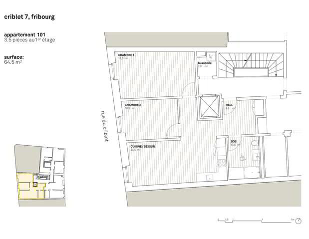 Appartamento di 3.5 locali in affitto a Fribourg - immagine 1/7