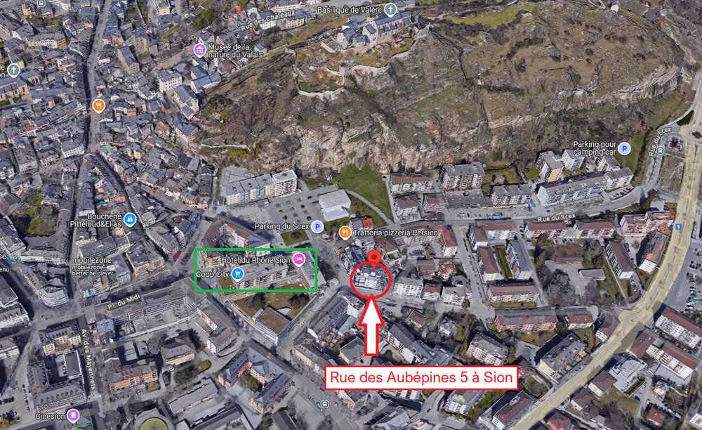 2 Zimmer Büro zu vermieten in Sion - Bild 1/12