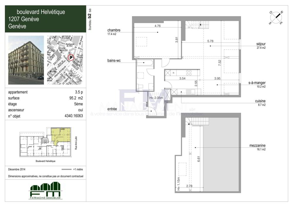3 Zimmer Wohnung zu vermieten in Genève - Bild 1/13