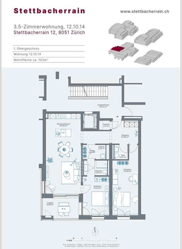 Appartement 3.5 pièces à louer à Zurich - image 1/7
