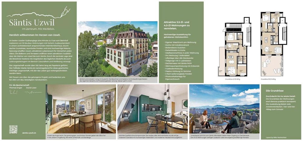 3.5 rooms Apartment for rent in Uzwil - image 1/8