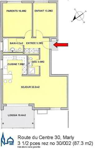 3.5 Zimmer Wohnung zu vermieten in Marly - Bild 1/11