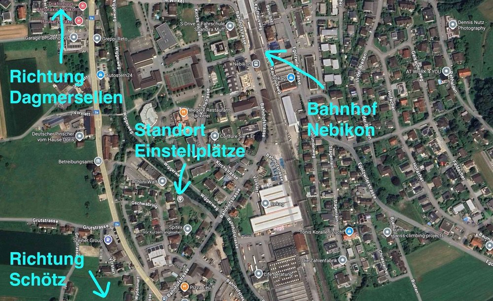 null Zimmer Parkplatz, Garage zu vermieten in Nebikon - Bild 1/5