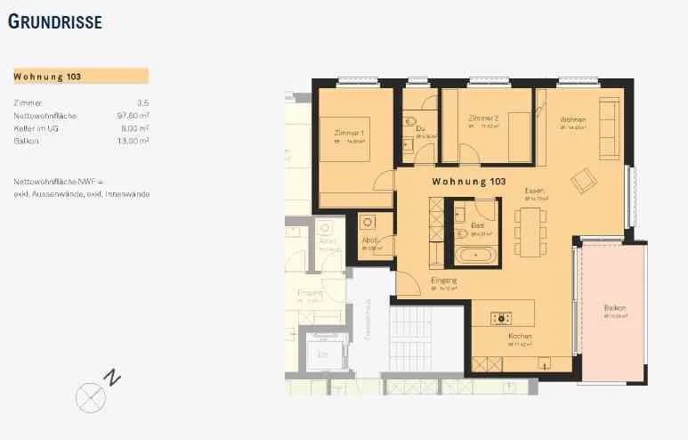3.5 rooms Apartment for rent in Mels - image 1/5
