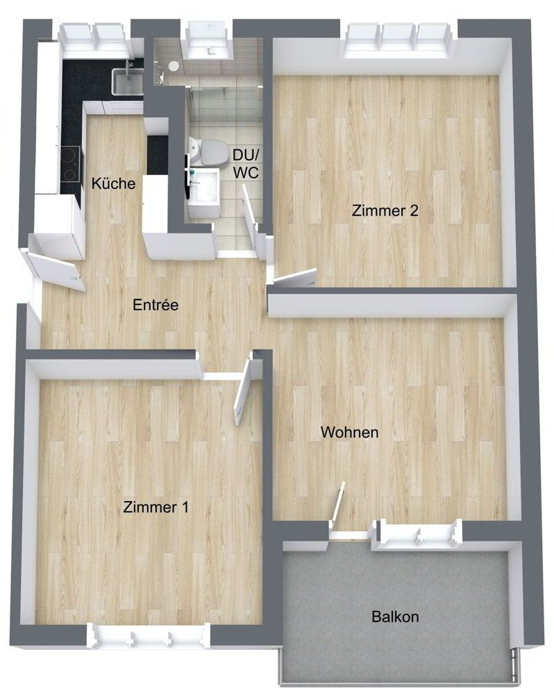 Appartement 3 pièces à louer à Brugg AG - image 1/10