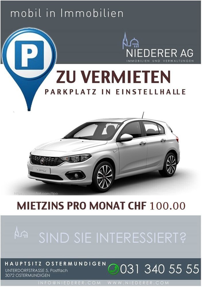 Parking, garage null pièces à louer à Zollikofen - image 1/1