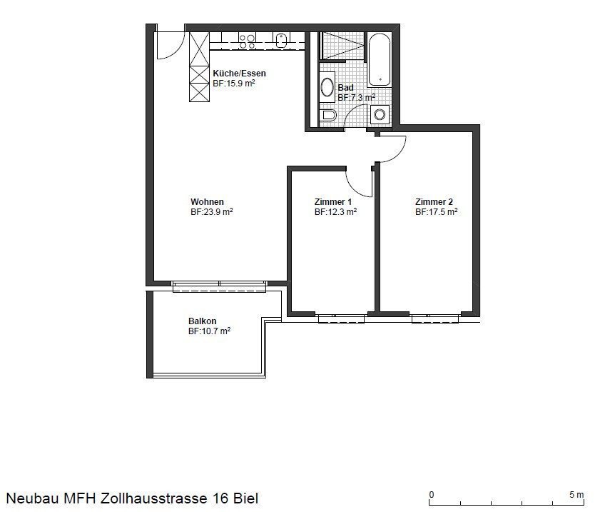 Appartamento di 3 locali in affitto a Bienne - immagine 1/8