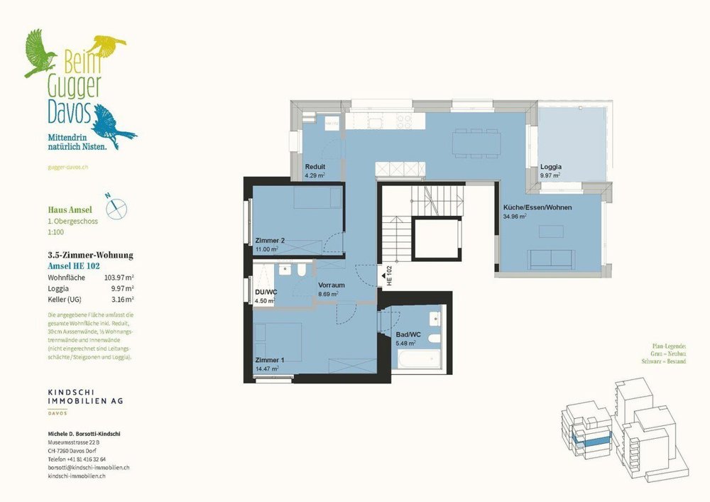 Appartamento di 3 locali in vendita a Davos Platz - immagine 1/13