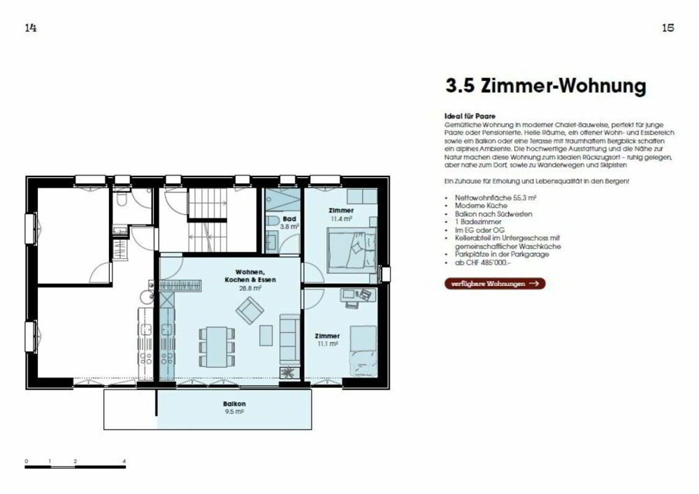 Appartamento di 4 locali in vendita a Adelboden - immagine 1/7