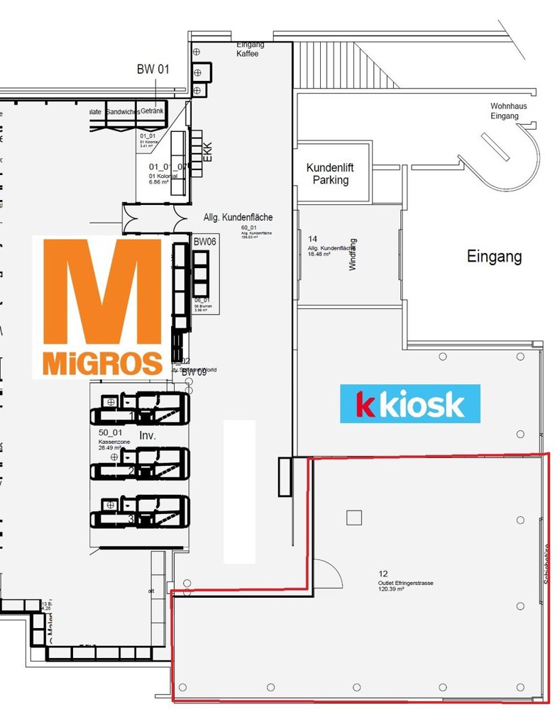null rooms Office & Commercial for rent in Basilea - image 1/6