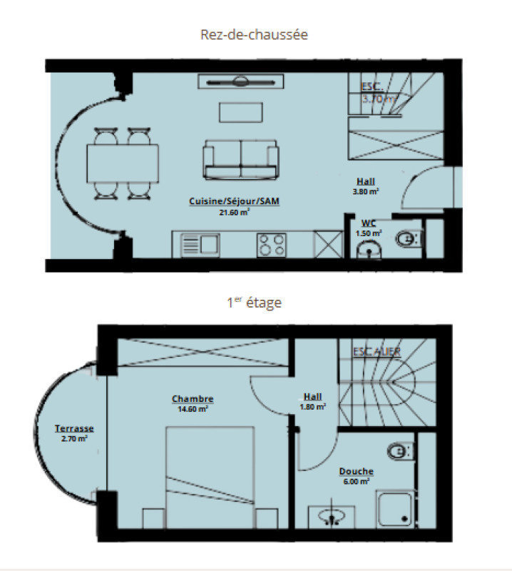 Maison 2 pièces à acheter à Saxon - image 1/8