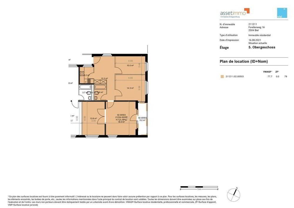 Appartamento di 4 locali in affitto a Bienne - immagine 1/11