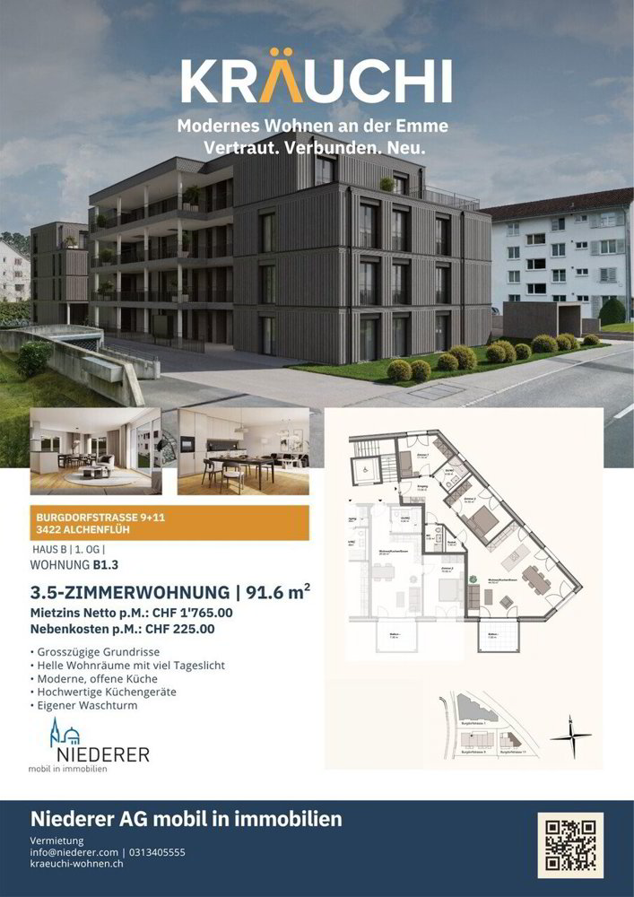 Appartement 3 pièces à louer à Rüdtligen - image 1/7