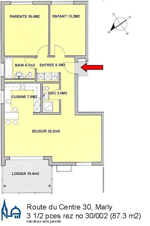 Appartamento di 3 locali in affitto a Marly - immagine 1/11