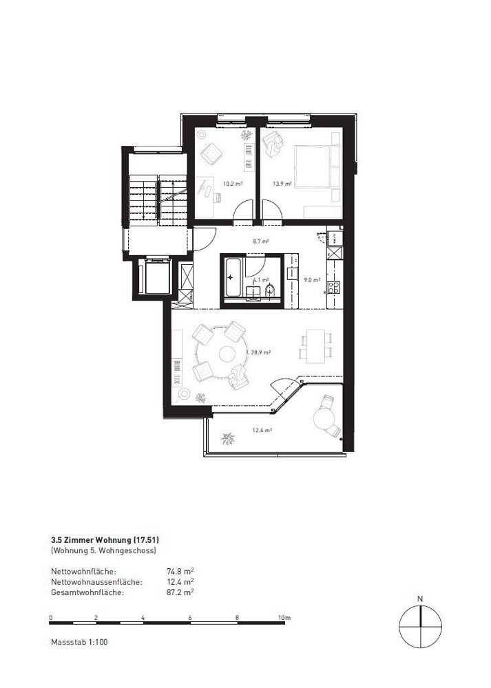 Appartamento di 3 locali in affitto a Ostermundigen - immagine 1/12