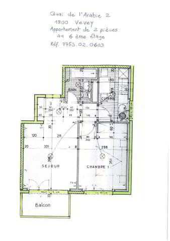 2 Zimmer Wohnung zu vermieten in Vevey - Bild 1/9