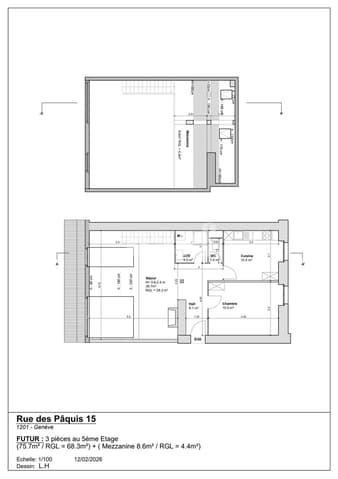 Appartamento di 3 locali in affitto a Geneva - immagine 1/2