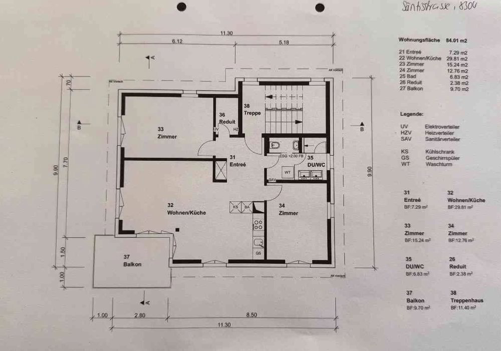 3.5 rooms Apartment for rent in Wallisellen - image 1/8
