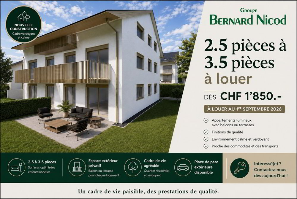 3 Zimmer Wohnung zu vermieten in Prilly - Bild 1/7