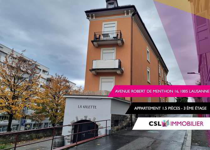 1.5 rooms Apartment for rent in Lausanne - image 1/1