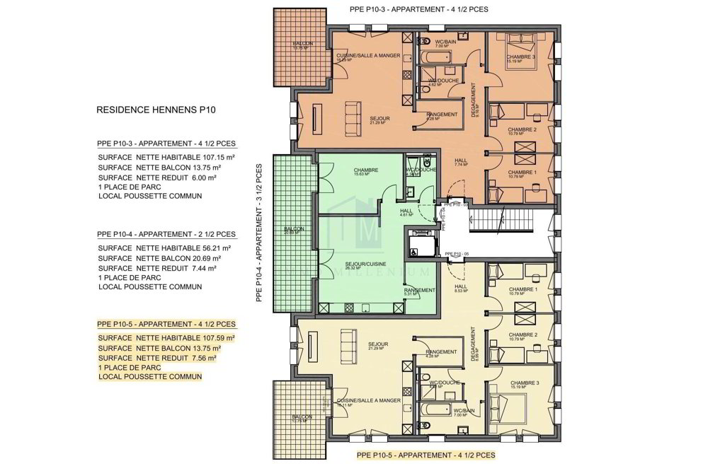 4.5 rooms Apartment to buy in Billens - image 1/7
