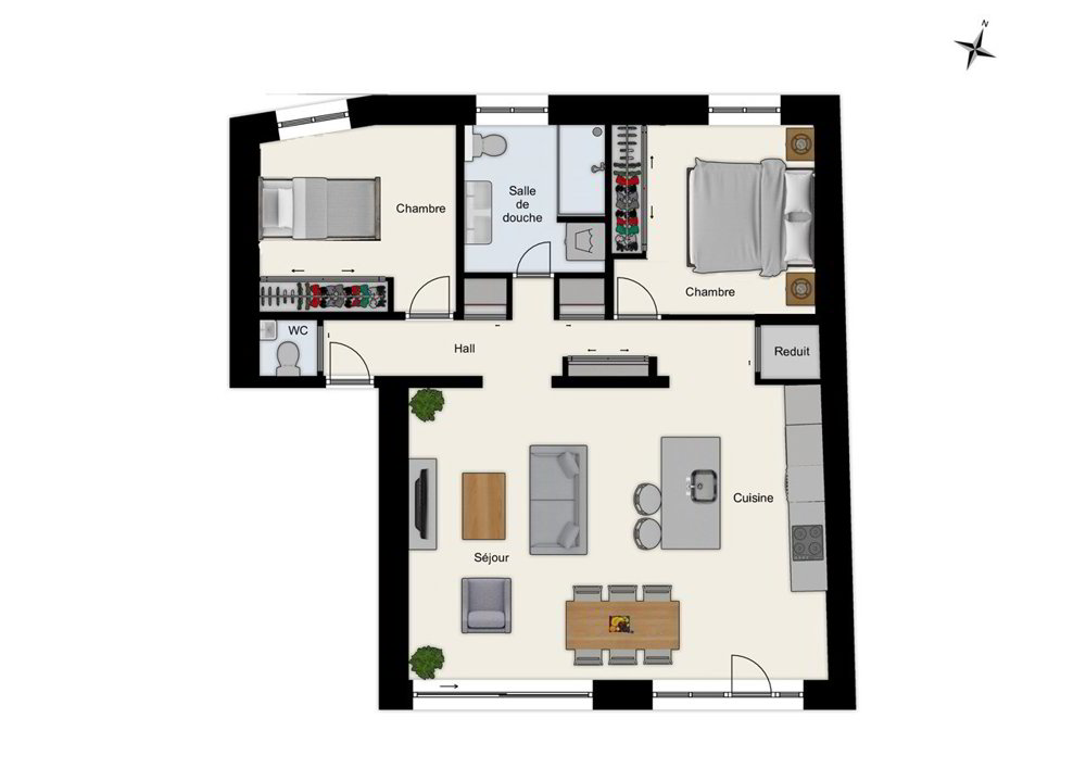 3 Zimmer Wohnung zum verkaufen in Begnins - Bild 1/5