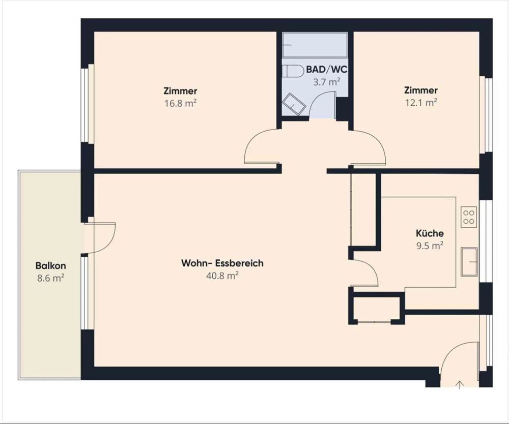 Appartement 3.5 pièces à louer à Arni AG - image 1/9