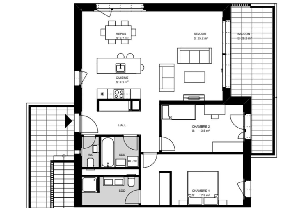 Appartamento di 4 locali in affitto a Troinex - immagine 1/10