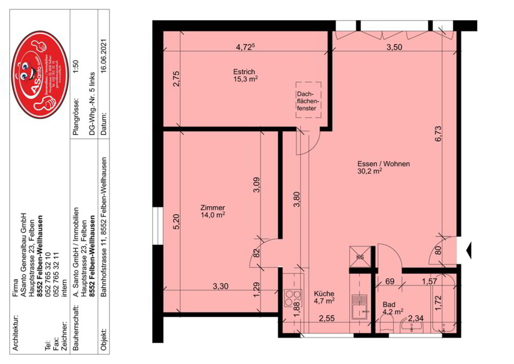 2 Zimmer Wohnung zu vermieten in Felben-Wellhausen - Bild 1/11