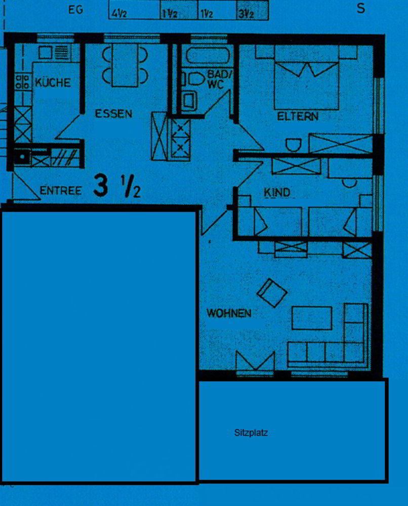 Appartement 3.5 pièces à louer à Rickenbach b. Wil - image 1/9