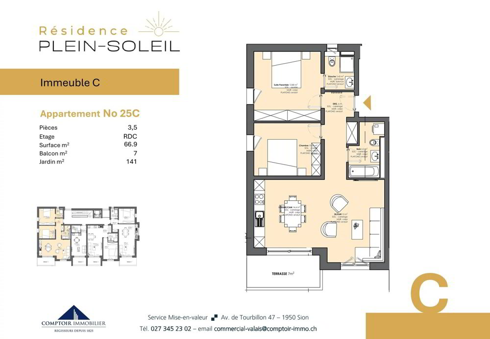 Appartement 3 pièces à louer à Leytron - image 1/9