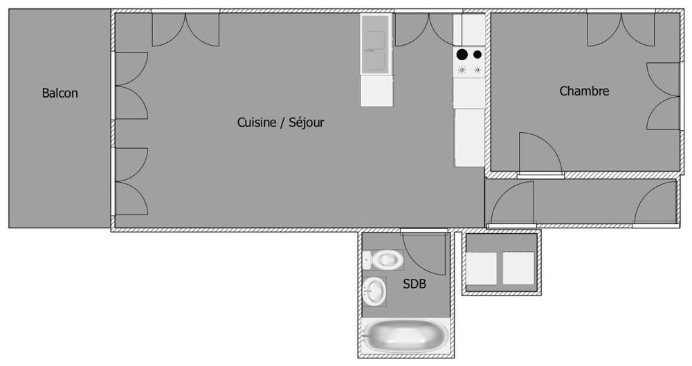 2.5 rooms Apartment to buy in Couvet - image 1/9