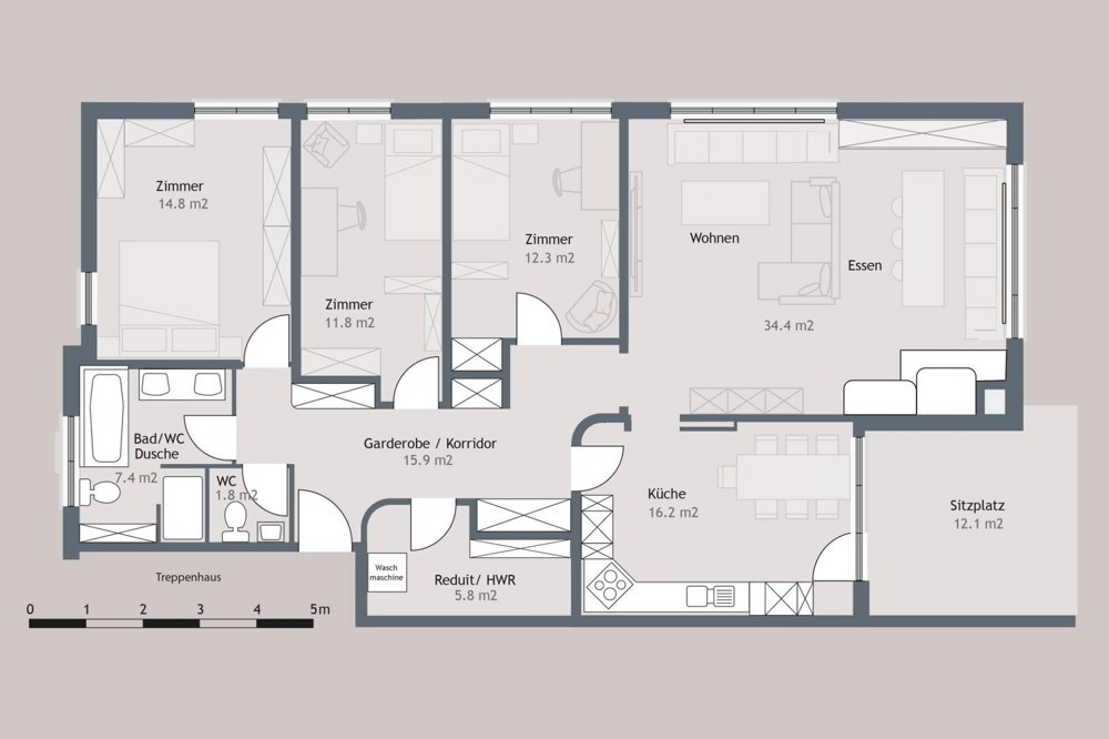 Appartement 4.5 pièces à acheter à Niederuzwil - image 1/15