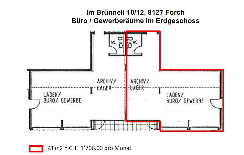 Bureau & Commerce null pièces à louer à Forch - image 1/6