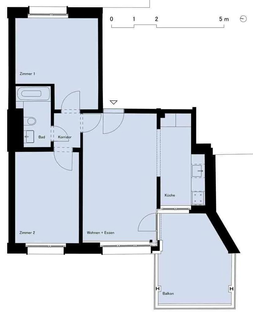 3 rooms Apartment for rent in Niederhasli - image 1/9
