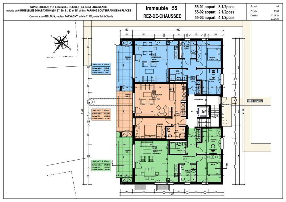 Appartement 3 pièces à louer à Farvagny-le-Grand - image 1/13