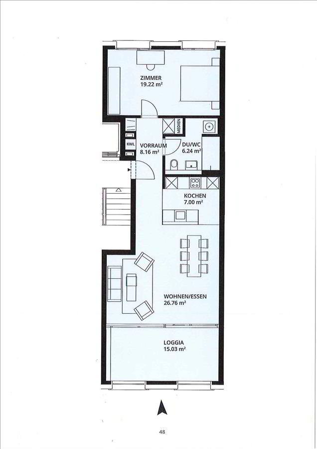 Appartement 2.5 pièces à louer à Wil SG - image 1/9