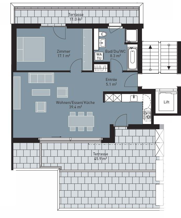 Appartement 2.5 pièces à louer à Amriswil - image 1/6