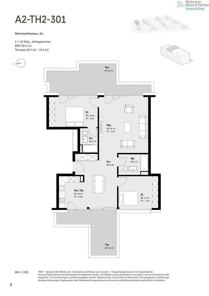 3.5 rooms Apartment for rent in Illnau - image 1/13