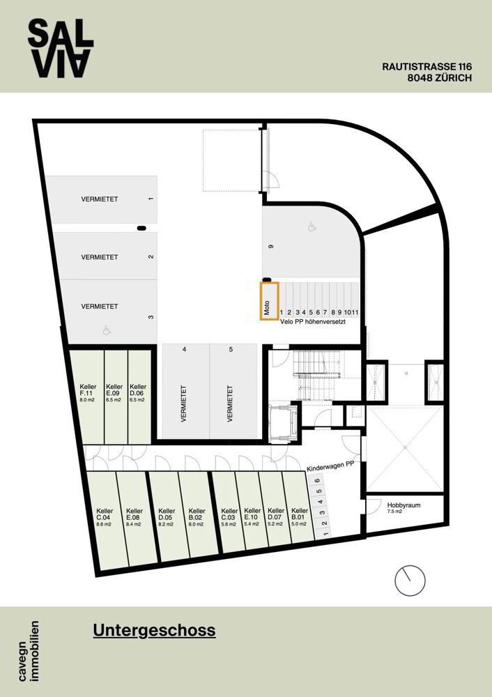 null rooms Car park, garage for rent in Zurigo - image 1/3