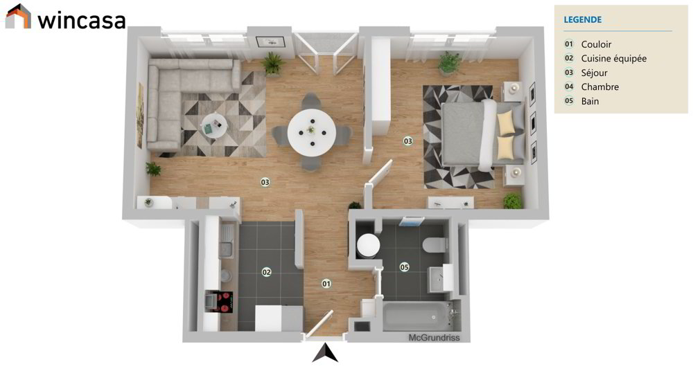Appartement 2.5 pièces à louer à La Chaux-de-Fonds - image 1/7