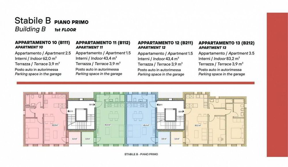 3.5 Zimmer Wohnung zum verkaufen in Giubiasco - Bild 1/12
