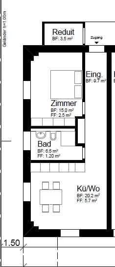 Appartement 2 pièces à louer à Aesch LU - image 1/5